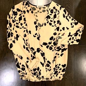 SAM & LAVI Spotted Blouse